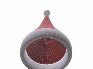 christmas santa claus hat 01 Model 3D