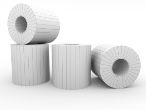 toilet paper 3D 모델