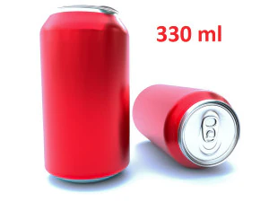 lata de bebida 330 ml -pbr Modelo 3D