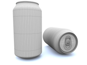 beverage can 330 ml -pbr Model 3D