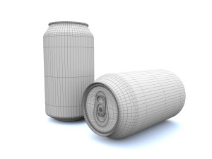 beverage can 330 ml -pbr Model 3D