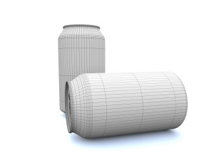 beverage can 330 ml -pbr Model 3D