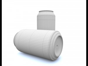 beverage can 330 ml -pbr Model 3D