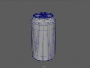 beverage can 330 ml -pbr Model 3D