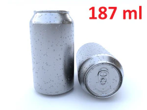 lata de bebida 187 ml Modelo 3D