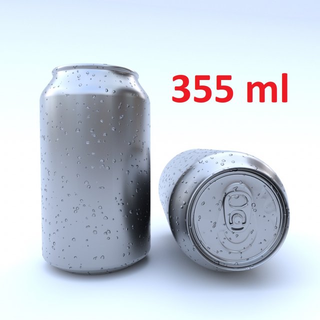 beverage can 355 ml Modèle 3D .c4d .max .obj .3ds .fbx .stl .blend 