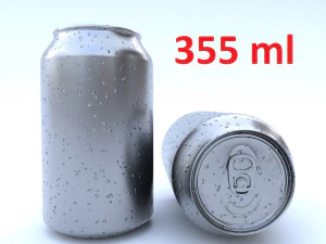 lata de bebida 355 ml Modelo 3D