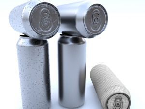 beverage can 355 long ml 3D Model