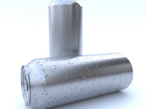 beverage can 355 long ml 3D Model