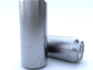 beverage can 355 long ml 3D Model