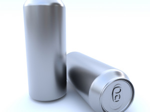 beverage can 355 long ml 3D Model