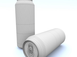 beverage can 355 long ml 3D Model