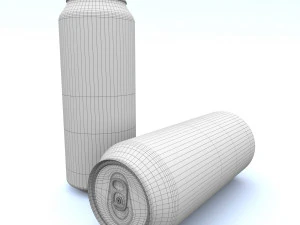 beverage can 355 long ml 3D Model