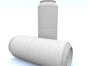 beverage can 355 long ml 3D Model