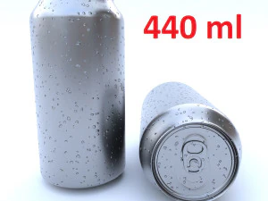 lata de bebida 440 ml Modelo 3D
