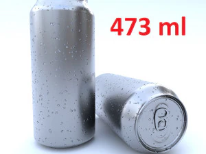lata de bebida 473 ml Modelo 3D