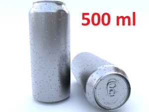 beverage can 500 ml 3D Model