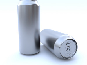 beverage can 500 ml 3D Модель