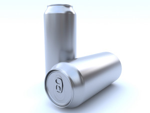beverage can 500 ml 3D Модель