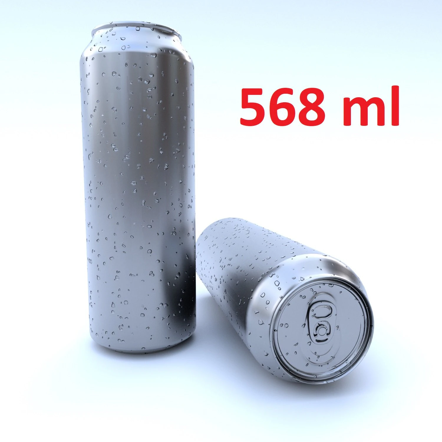 beverage can 568 ml 3D Model .c4d .max .obj .3ds .fbx .stl .blend 