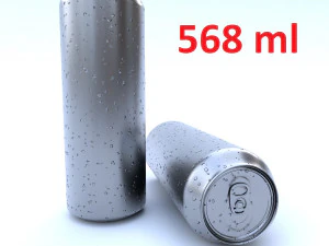 lata de bebida 568 ml Modelo 3D