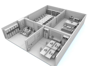 office cartoon 02 3D Model