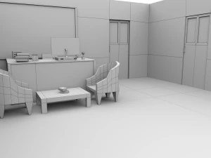 office cartoon 02 3D Model