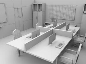 office cartoon 02 3D Model
