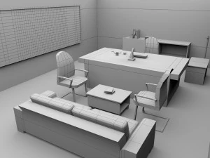 office cartoon 02 3D Model