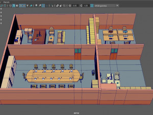 office cartoon 02 Modelo 3D