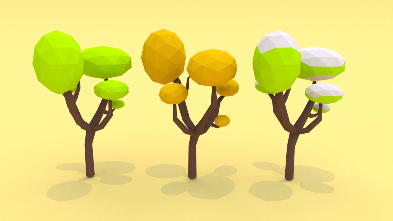 Trees pack. Деревья model. 3d модели деревьев pack. trees pack envato elements.