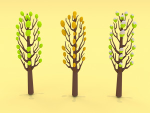 trees pack - 03 Model 3D
