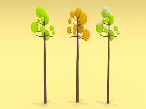 trees pack - 03 Model 3D