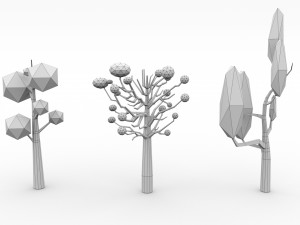 trees pack - 03 Model 3D