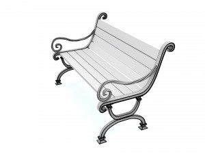 bench Model 3D