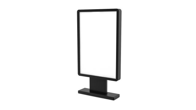 Advertising stand display Billboard 01 3D मॉडल .c4d .max .obj .3ds .fbx .stl .blend