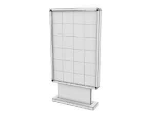 Advertising stand display Billboard 02 3D Model