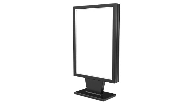 Advertising stand display Billboard 04 3D 模型 .c4d .max .obj .3ds .fbx .stl .blend