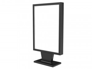 Advertising stand display Billboard 04 3D Model