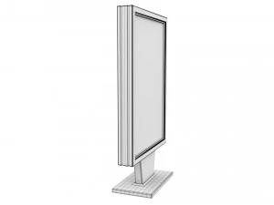 Advertising stand display Billboard 04 3D Model