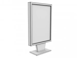 Advertising stand display Billboard 04 3D Model