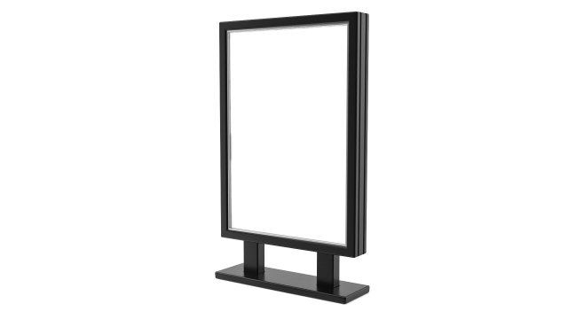 Advertising stand display Billboard 07 3D Модель .c4d .max .obj .3ds .fbx .stl .blend 
