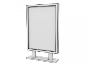Advertising stand display Billboard 07 3D Model
