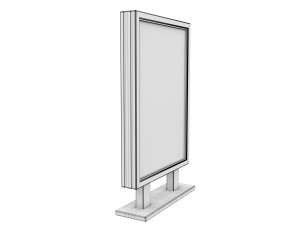 Advertising stand display Billboard 07 3D Модель