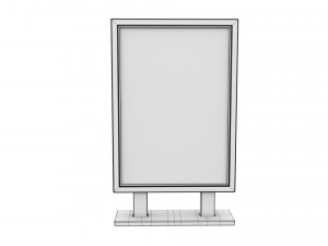 Advertising stand display Billboard 07 3D Модель