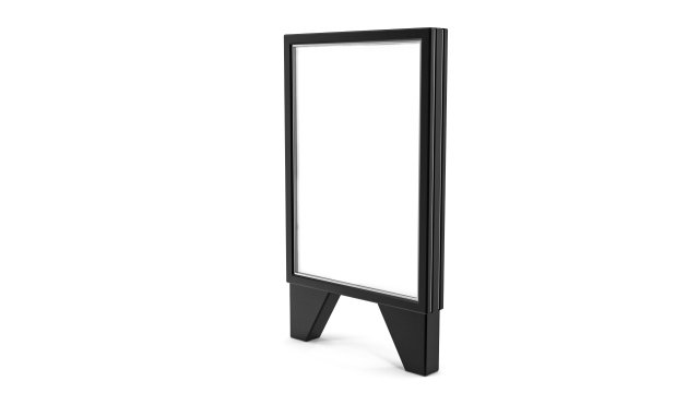 Advertising stand display Billboard 08 3D Model .c4d .max .obj .3ds .fbx .stl .blend 