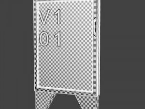 Advertising stand display Billboard 08 3D Model