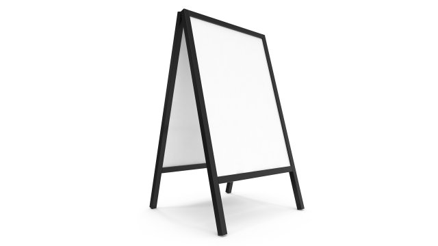 Advertising stand display Billboard 17 Model 3D .c4d .max .obj .3ds .fbx .stl .blend