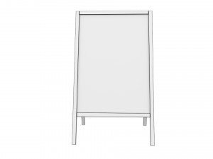 Advertising stand display Billboard 17 Model 3D