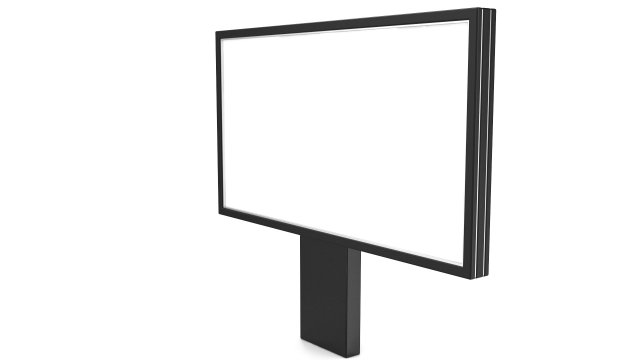 Advertising stand display Billboard 18 3D Model .c4d .max .obj .3ds .fbx .stl .blend 